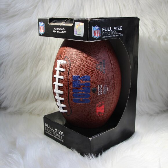 🏈 Indianapolis Colts Full Size Football – 🟦 Officially Licensed NFL Game Ball - Picture 2 of 11